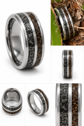 Ancient Impact Titanium Meteorite & Dinosaur Bone